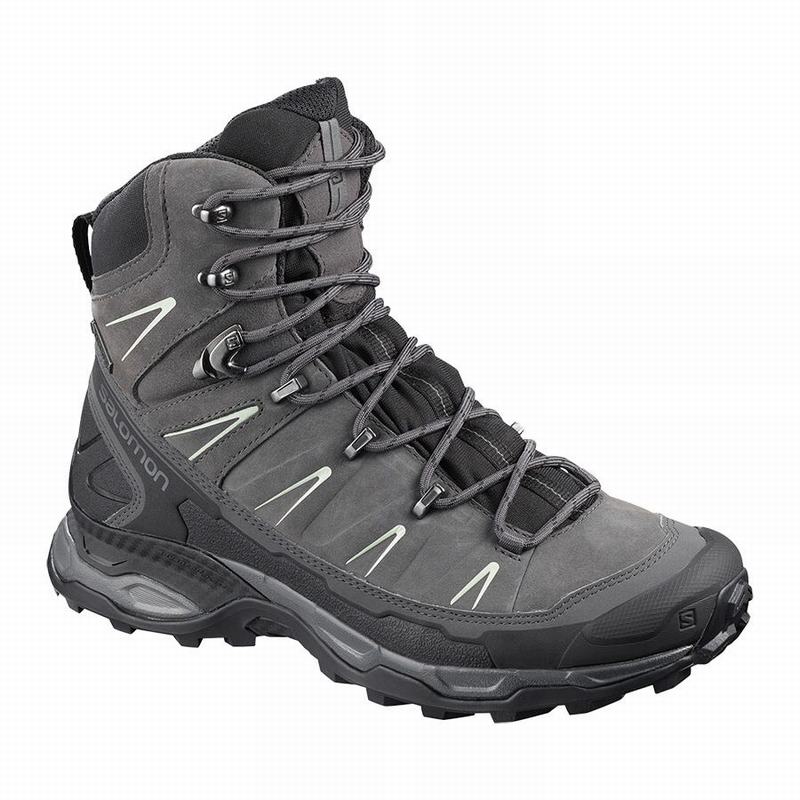 Botas De Montaña Salomon Mujer Negras / Gris - Salomon Argentina X ULTRA TREK GORE-TEX ,164098-RCL